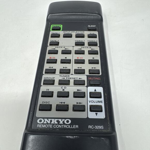 Onkyo‎ RC-329S Black Remote Control Stereo Receiver Control Genuine OEM Tested - Picture 3 of 5